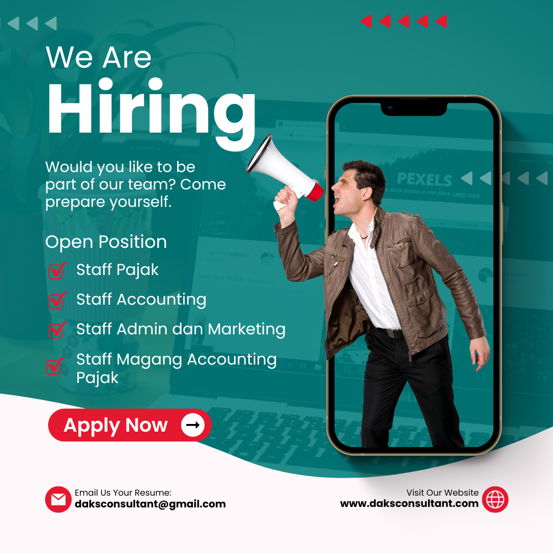 Teal And White Modern We Are Hiring Instagram Post (1) Lowongan kerja akuntansi pajak magang